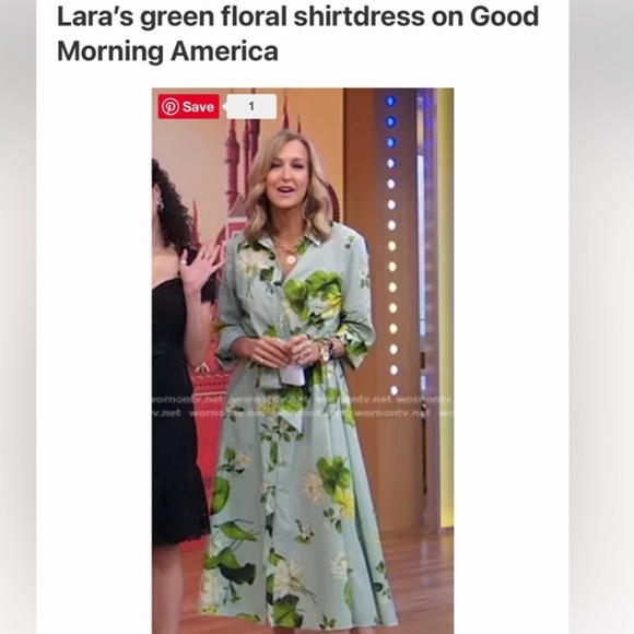 ZARA FLORAL TIE MIDI SHIRTDRESS - Picture 3 of 6